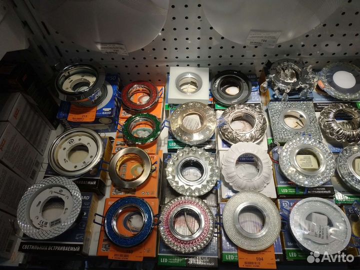 Точечные встраиваемые светильники