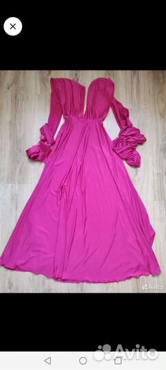 Платье в пол цвета фуксии(аренда, прокат)