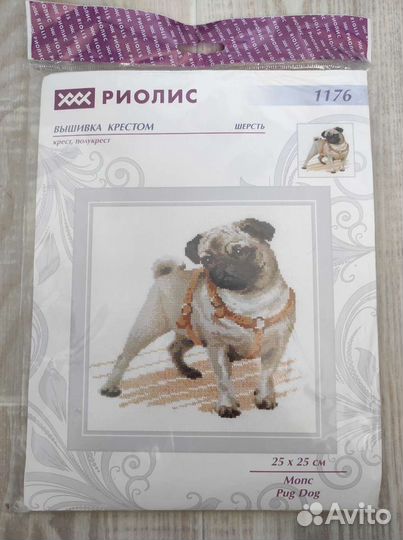 Набор вышивки мопс