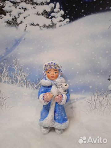 Ёлочная ватная игрушка 