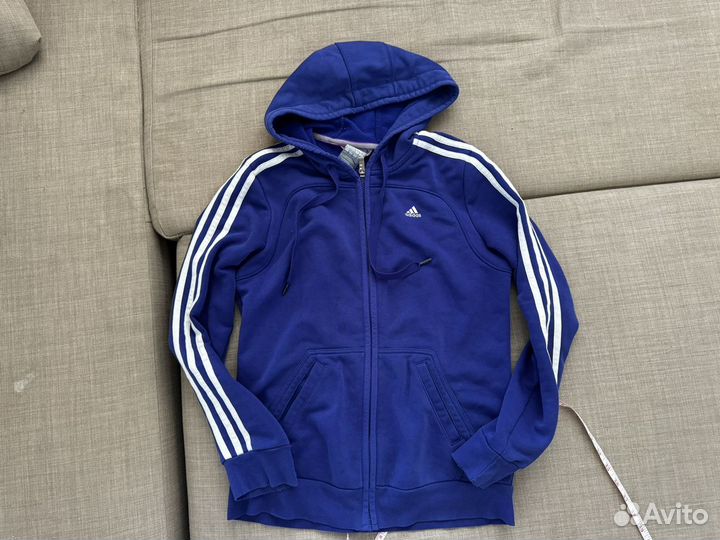 Кофта женская на молнии с капюшоном 44 adidas