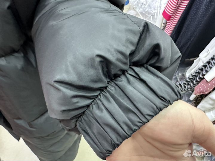 Пуховик женский длинный с капюшоном новый