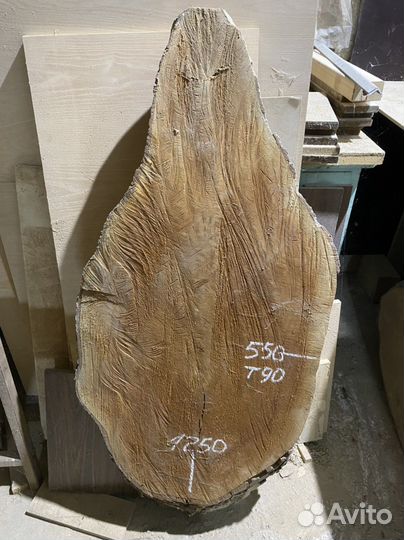 Торцевые спилы, слэбы из массива дерева