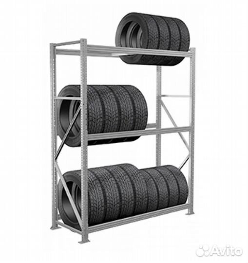 Стеллаж металлический для хранения колес / шин