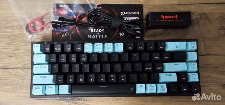 Механическая клавиатура redragon castor RGB EN 3в1