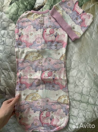 Конверт детский с шапочкой новый