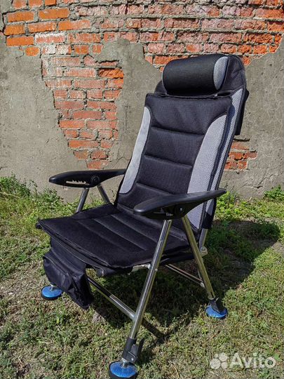 Карповое кресло двухслойное с карманами