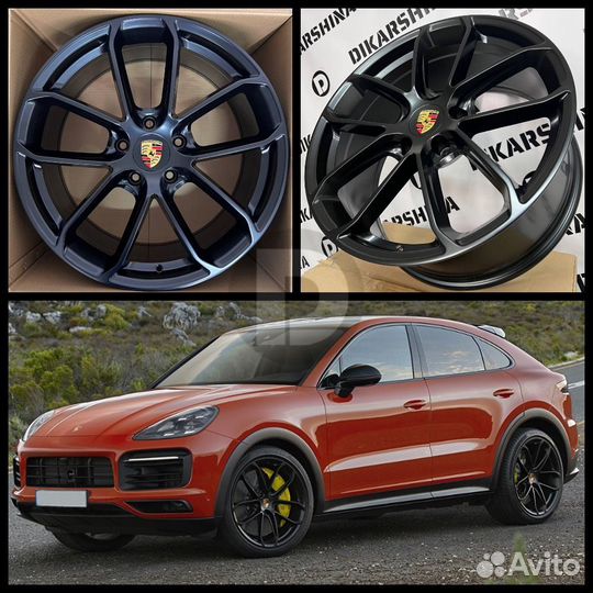 Кованые диски на porsche cayenne3 / coupe r22