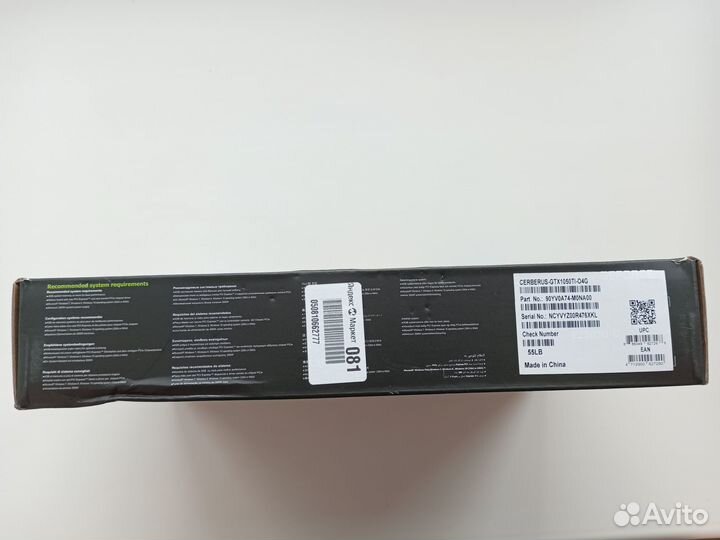 Новая Asus Cerberus GeForce GTX 1050 Ti OC 4GB