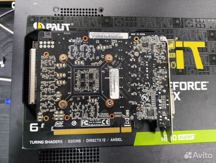 Видеокарта Palit GTX 1660 super StormX 6 gb