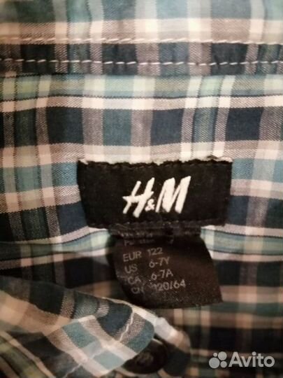 Рубашка р. 120, на 6-7 лет