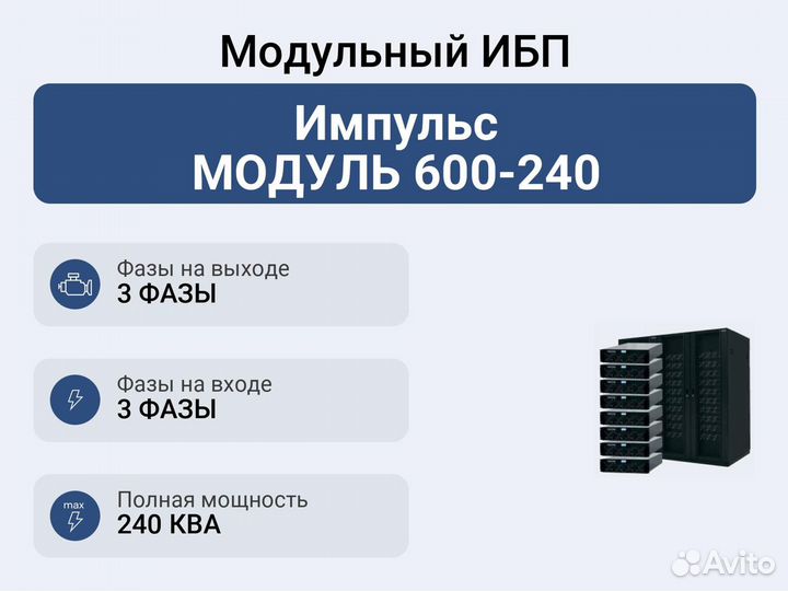 Модульный ибп Импульс модуль 600-240