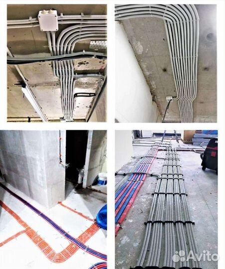 Услуги электрика монтаж установка штробление и др