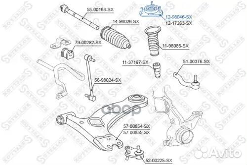 Опора амортизатора переднего Toyota Avensis all