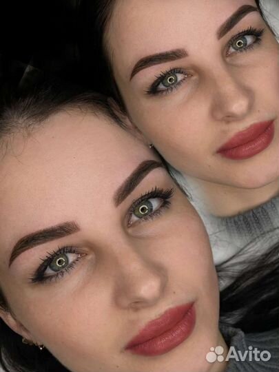 Перманентный макияж Пудровое напыление Татуаж