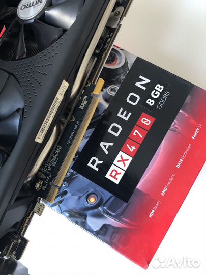 Видеокарта RX 470 nitro + 8gb