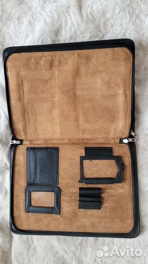 Кожаная папка / портфель для документов формата А4