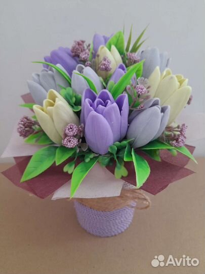 Букет из мыла ручной работы