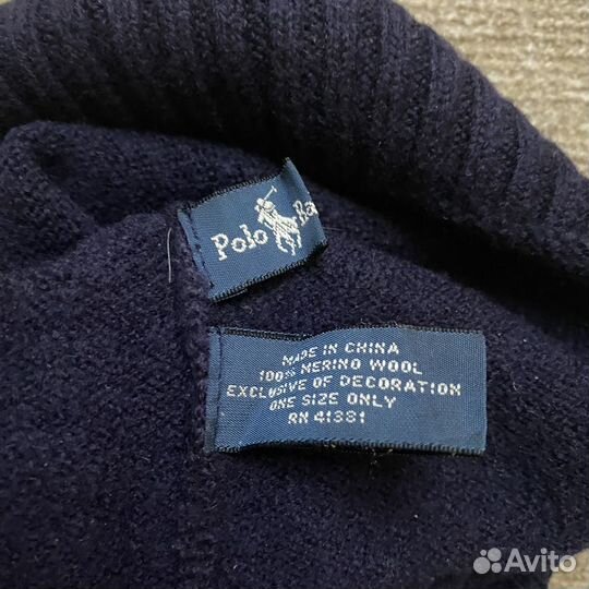 Шапка шерстяная бини мужская Ralph Lauren