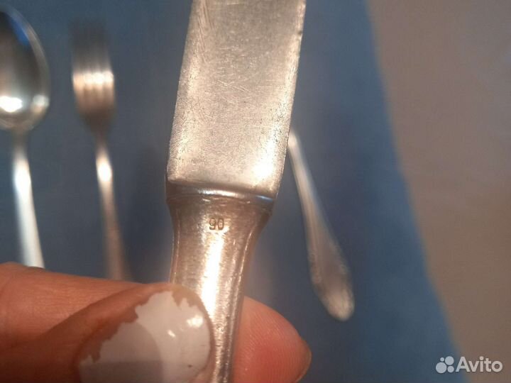 Посеребряные вилка,нож,ложка solingen,90проба