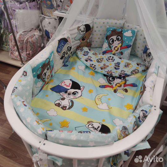 Набор постельного белья с бортиками