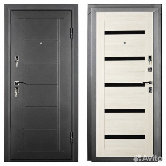 Входные новые металлические двери