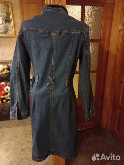 Платье джинсовое, р.44 - 46