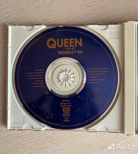 Cd диск Queen - live AT Wembley '86