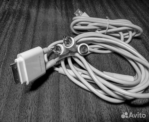 Аудио и видео кабель-адаптер для iPod и iPhone