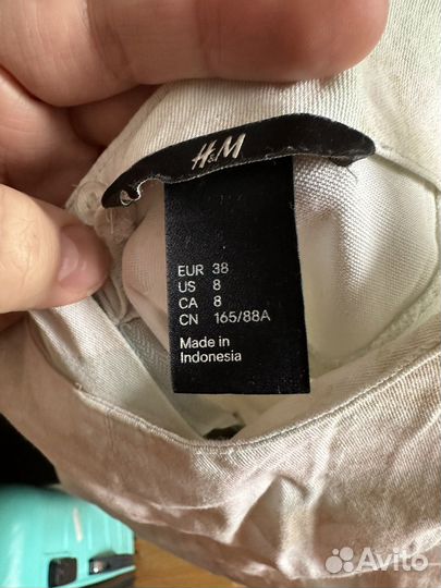 Платье женское мини хлопок h&m 46