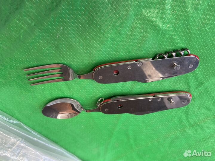 Походный набор вилка ложка нож открывашка