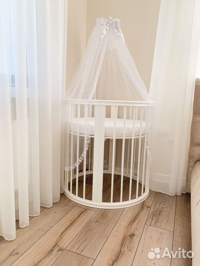 Детская кроватка из массива бук premium baby 7 в 1