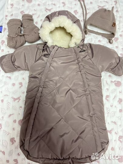 Конверт на выписку для девочки зима