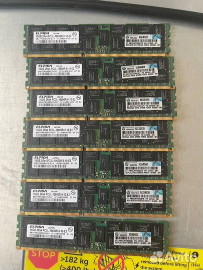 Оперативная память 16GB PC3L-10600R - 7 шт