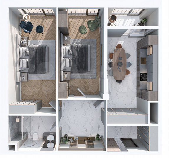 2-к. квартира, 85 м², 3/13 эт.