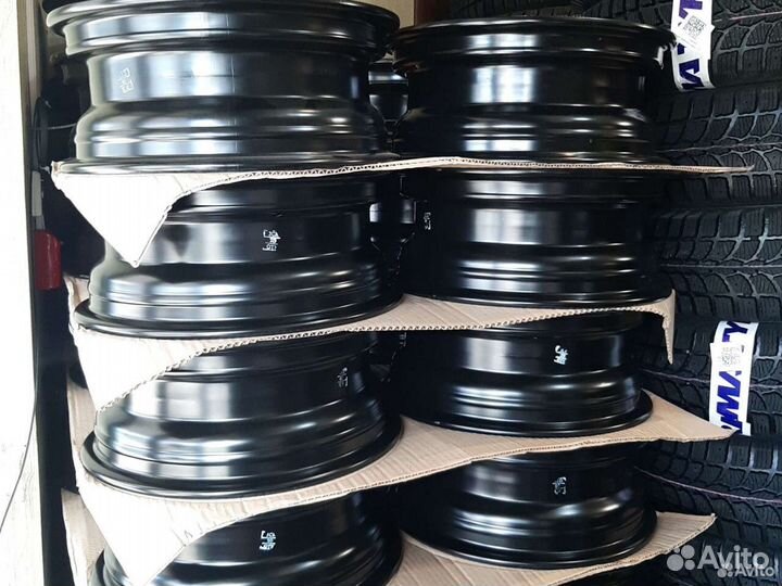 Диски штампованные r15 Volkswagen Polo черный тзск