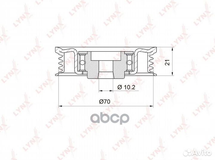 Ролик натяжной навесного оборудования PB5012 LY