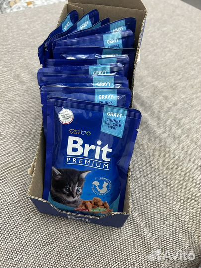Влажный корм для кошек brit