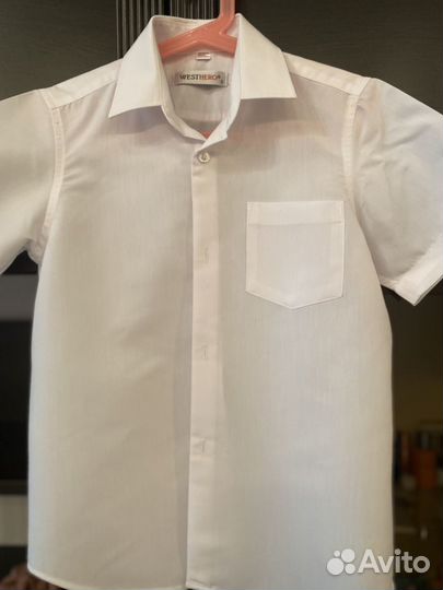 Рубашки для мальчика 8-9 лет с коротким рукавом