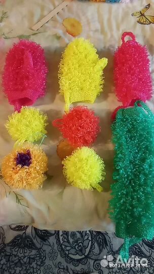 Мочалка ручной работы