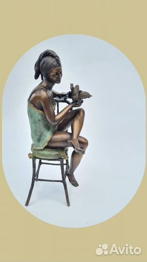 Скульптура бронзовая Италия антиквариат из Европы