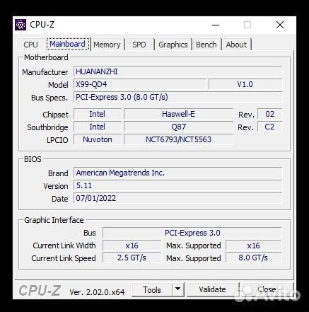 Комлект материнская плата x99 qd4 2660v3 + DDR4 16