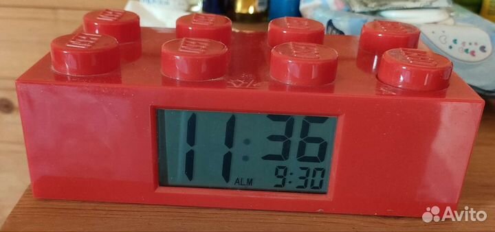 Часы будильник Lego Brick Light Up