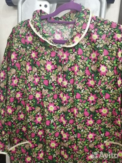 Халат-платье женское, длинный рукав