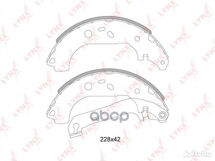 Колодки тормозные барабанные зад ford focus