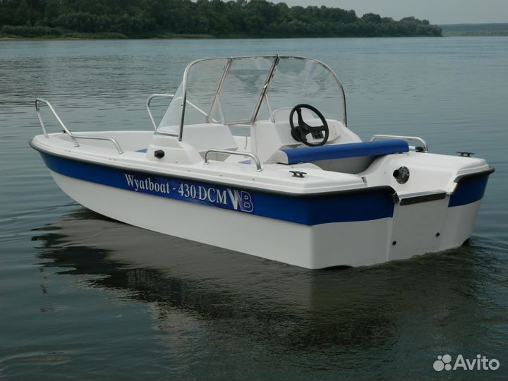 Новая моторная лодка Wyatboat 430 DCM тримаран