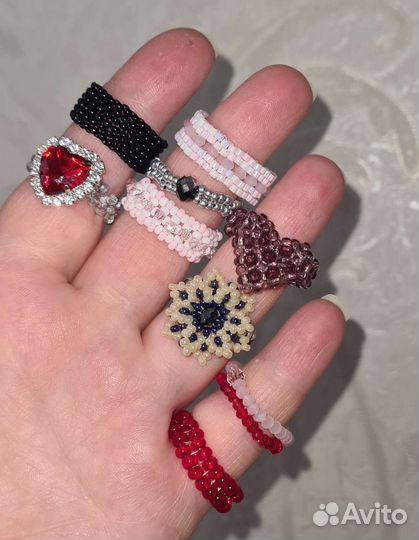 Кольцо из бисера, кольца из бисера