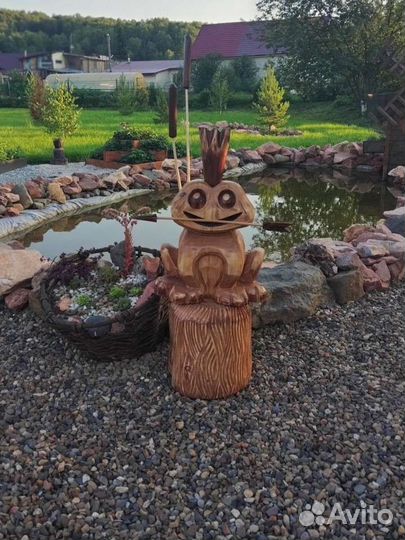 Фигуры садовые из дерева