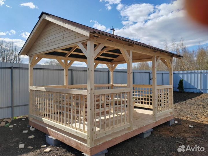 Деревянные беседки