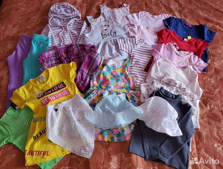 Летняя одежда для девочки пакетом, 92-98 размер